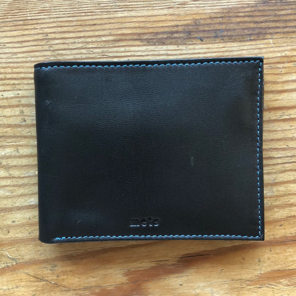 Tokens & Icons Authentic New York METS Black Leather Wallet